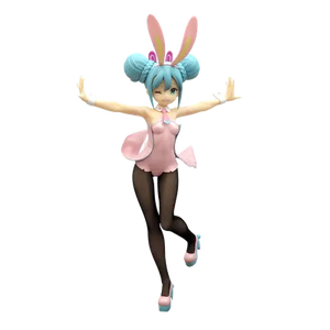 Hatsune Miku Wink Pearl Pink Bicute Bunnie Statue