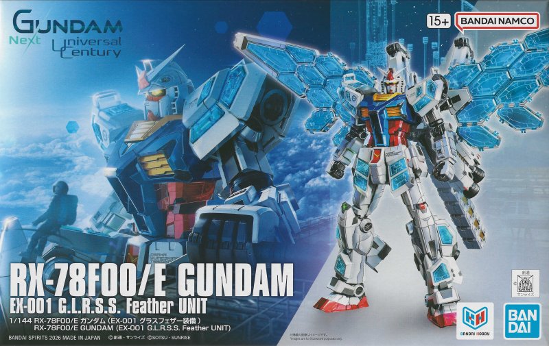 RX-78F00/E Gundam EX-001 G.L.R.S.S Feather Unit 1/144 Model Kit