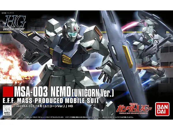 HGUC MSA-003 Nemo (Unicorn Ver.) 1/144 Model Kit