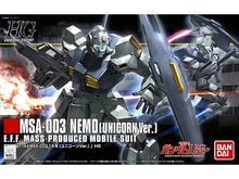 Load image into Gallery viewer, HGUC MSA-003 Nemo (Unicorn Ver.) 1/144 Model Kit