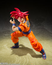 Load image into Gallery viewer, Dragon Ball Super Saiyan God Son Goku Saiyan God Instilled With The Light Of Righteous Hearts S.H.Figuarts