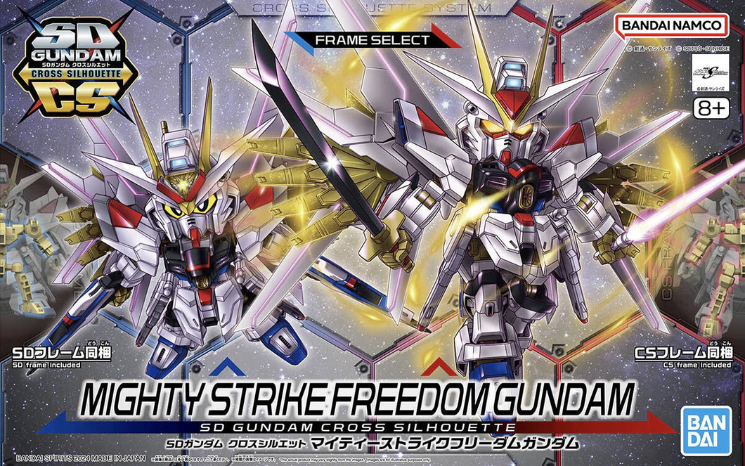 SD Cross Silhouette Mighty Strike Freedom Gundam Model Kit