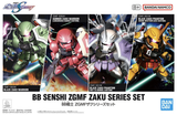 BB Senshi ZGMF Zaku Series Set Model Kit