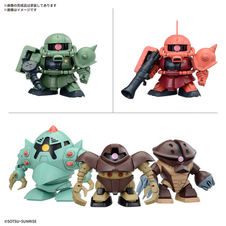 BB Senshi Mobile Suit Gundam Zeon Army MS Set Model Kit