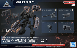 30MM Option Parts Set Armored Core VI Fires of Rubicon Weapon Set 04 1/144 Model Kit
