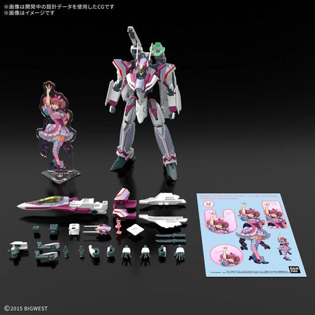 HG Macross Delta VF-31C Siegfried (Mirage Farina Jenius) Deluxe Set 1/100 Model Kit