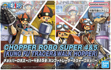 Load image into Gallery viewer, One Piece: Chopper Robo Super No. 4 &amp; 5 (Kung Fu Tracer &amp; Walk Hopper) Model Kit