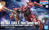 HG MS-06S Zaku II Red Comet Ver Mobile Suit 1/144 Model Kit