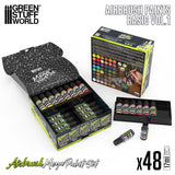 Green Stuff World Basic Mega Airbrush Paint Set Vol. 1.0