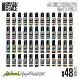 Green Stuff World Basic Mega Airbrush Paint Set Vol. 1.0