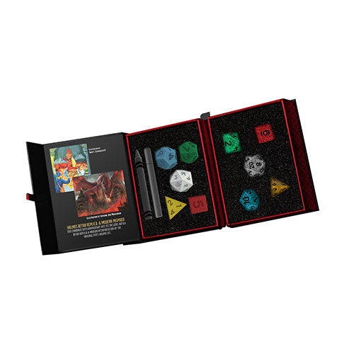 Dungeons & Dragons 50th Anniversary Retro Holmes Then / Now Dice Set