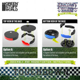 Green Stuff World Compatible Blood Bowl Bases 32mm With Skill Rings