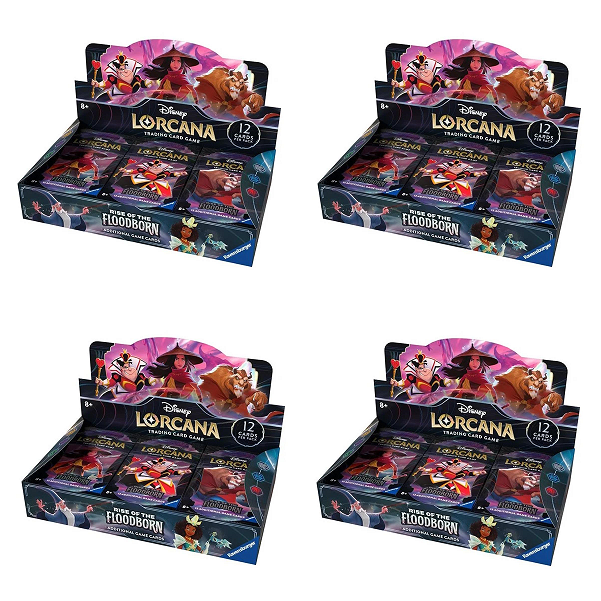 Disney Lorcana TCG: Rise of the Floodborn Sealed Case (Booster Box x4) Travelling Man UK Disney Lorcana TCG: Rise of the Floodborn Sealed Case (Booster Box x4) Travelling Man UK