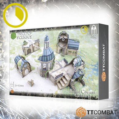 TTCombat Tabletop Scenics - Sci-fi Gothic Ruined Convent Cathedral