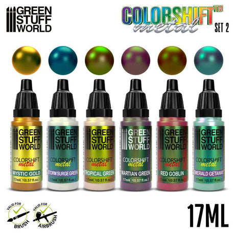 Green Stuff World Chameleon Metal Acrylic Paint Set 2