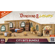Indlæs billede i gallerifremviser, Dungeons & Lasers Miniatures City Bits Bundle
