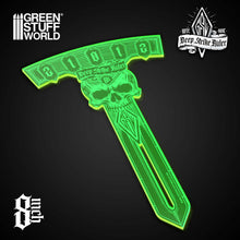 Load image into Gallery viewer, Green Stuff World Deep Strike Ruler 8 Inches Fluor Green