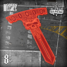 Load image into Gallery viewer, Green Stuff World Deep Strike Ruler 8 Inches Fluor Orange