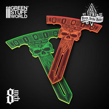 Load image into Gallery viewer, Green Stuff World Deep Strike Ruler 8 Inches Fluor Orange
