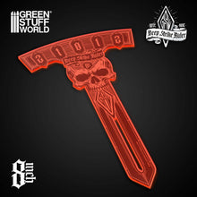 Load image into Gallery viewer, Green Stuff World Deep Strike Ruler 8 Inches Fluor Orange