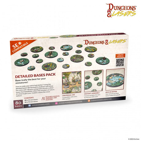 Dungeons & Lasers Miniatures Detailed Bases Pack