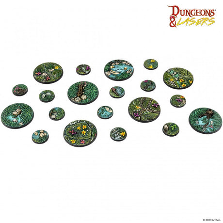 Dungeons & Lasers Miniatures Detailed Bases Pack