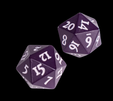 Load image into Gallery viewer, Ultra Pro Vivid Heavy Metal Dice D20 Set of 2