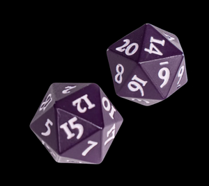 Ultra Pro Vivid Heavy Metal Dice D20 Set of 2