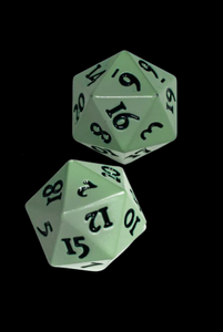 Ultra Pro Vivid Heavy Metal Dice D20 Set of 2