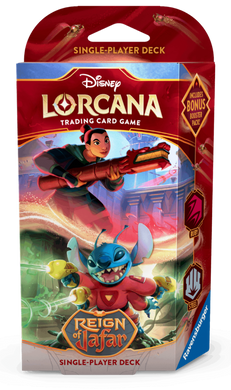 Disney Lorcana TCG: Reign of Jafar Starter Deck Mulan / Stitch (Ruby & Steel)