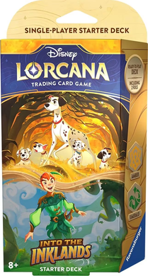 Disney Lorcana TCG: Into the Inklands Dogged and Dynamic (Amber / Emerald) Starter Deck