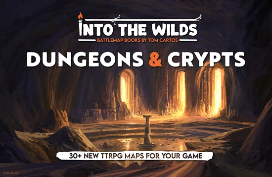 Into the Wilds Battlemap Book Volume 2: Dungeons & Crypts