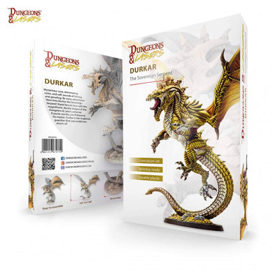 Dungeons & Lasers Miniatures Dragons Durkar the Sovereign Serpent
