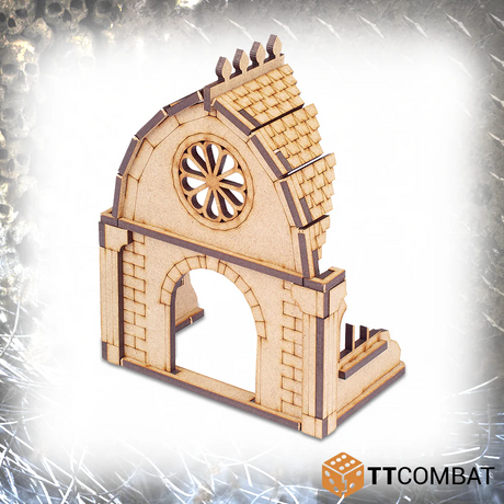 TTCombat Tabletop Scenics - Sci-fi Gothic Ruined Convent Cathedral