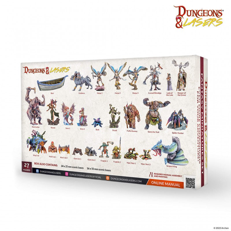 Dungeons & Lasers Miniatures Fantasy Miniatures Set