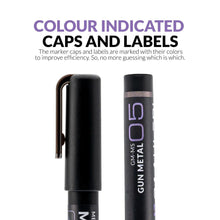 Load image into Gallery viewer, Gaahleri Metallic Series Markers Gun Metal