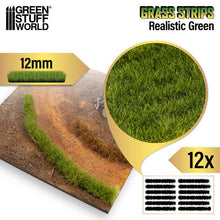 Load image into Gallery viewer, Green Stuff World Grass Strips 12mm Realistic Green