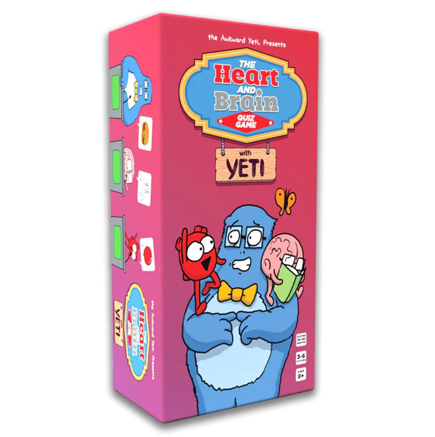 The Heart and Brain Quiz Game with Yeti