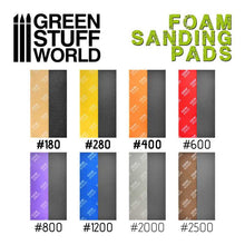 Load image into Gallery viewer, Green Stuff World Foam Sanding Pads Fine Grit Assortment x20