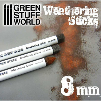 Green Stuff World Weathering Brushes 8mm