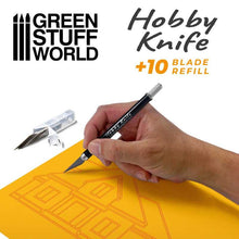 Indlæs billede i gallerifremviser, Green Stuff World professionel metal hobbykniv med reserveblade