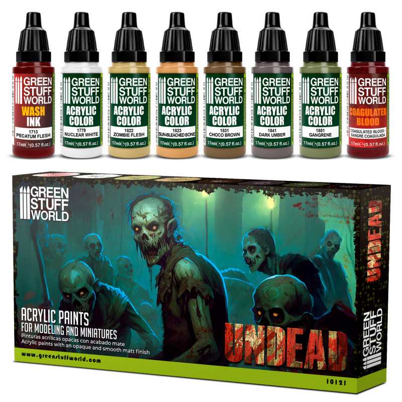 Green Stuff World Paint Set Undead