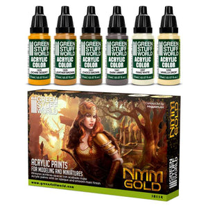 Green Stuff World Paint Set NMM Gold