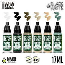 Load image into Gallery viewer, Green Stuff World Paint Set Black And White