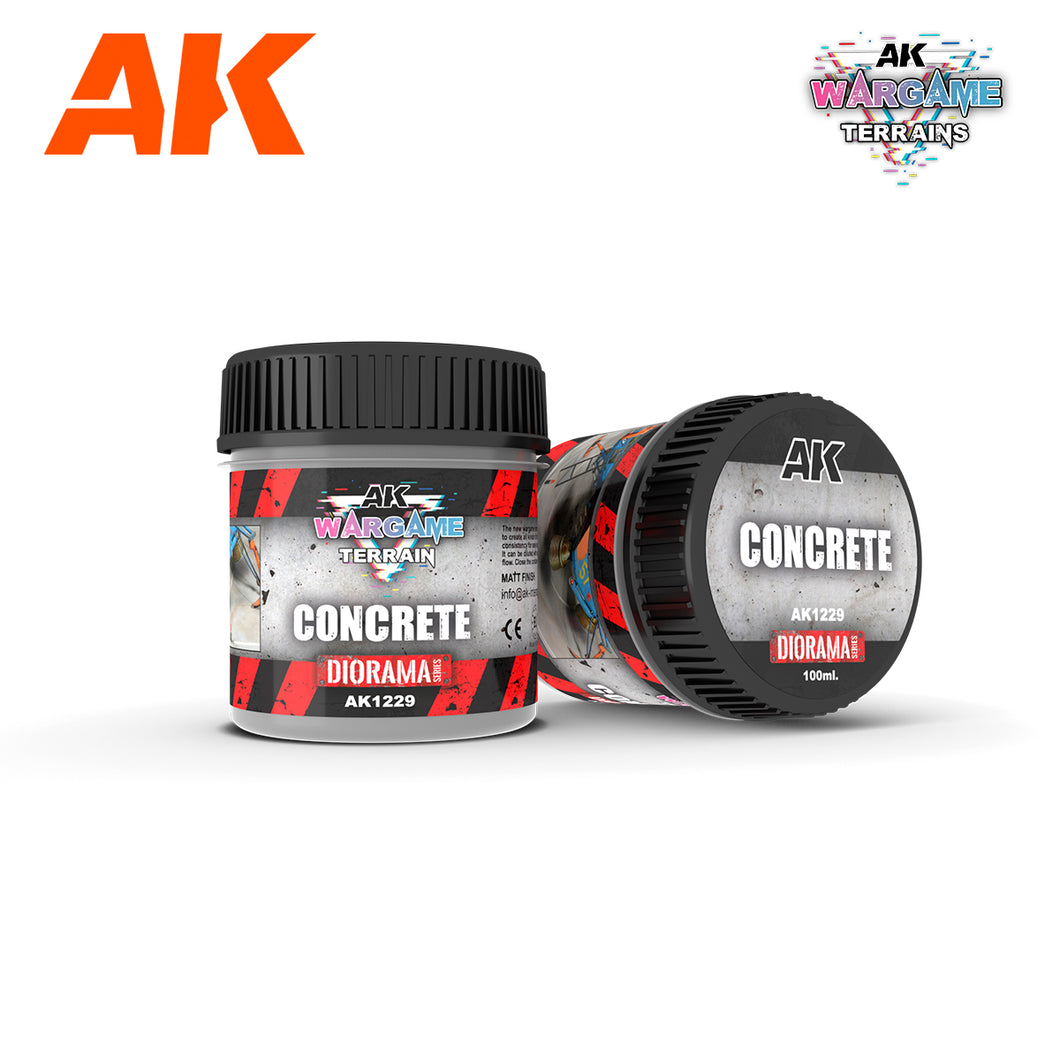 AK Interactive Concrete Wargame Terrains 100ml