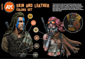 AK Interactive Skin And Leather Colours Set