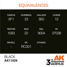 Indlæs billede i Gallery viewer, AK Interactive Black - Intense 17ml