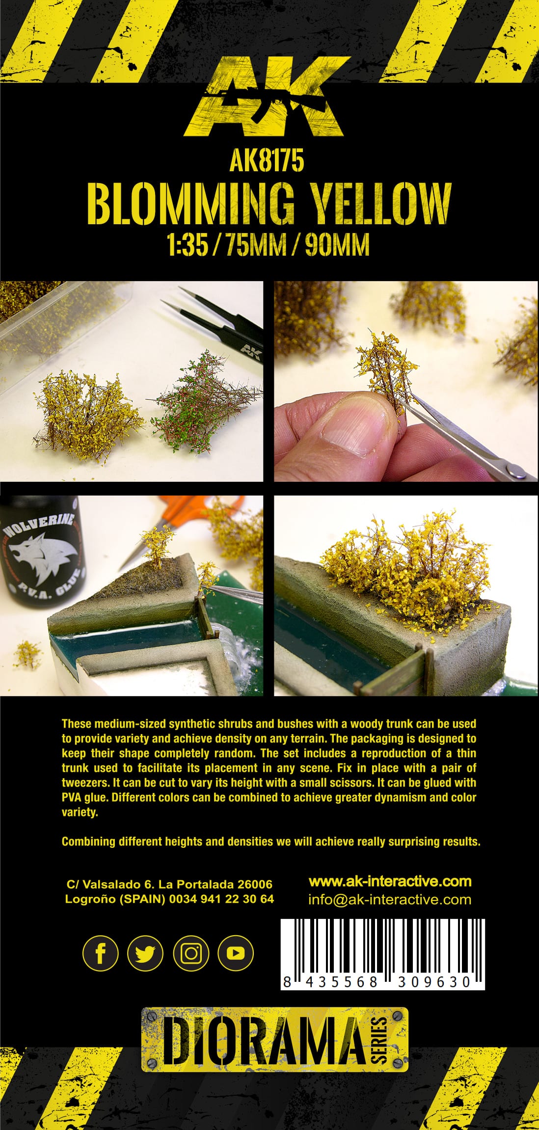 AK Interactive Blooming Yellow Shrubberies