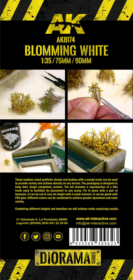 AK Interactive Blooming White Shrubberies