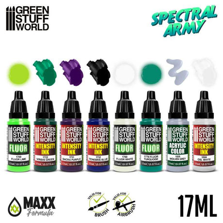 Green Stuff World Paint Set Spectral Army